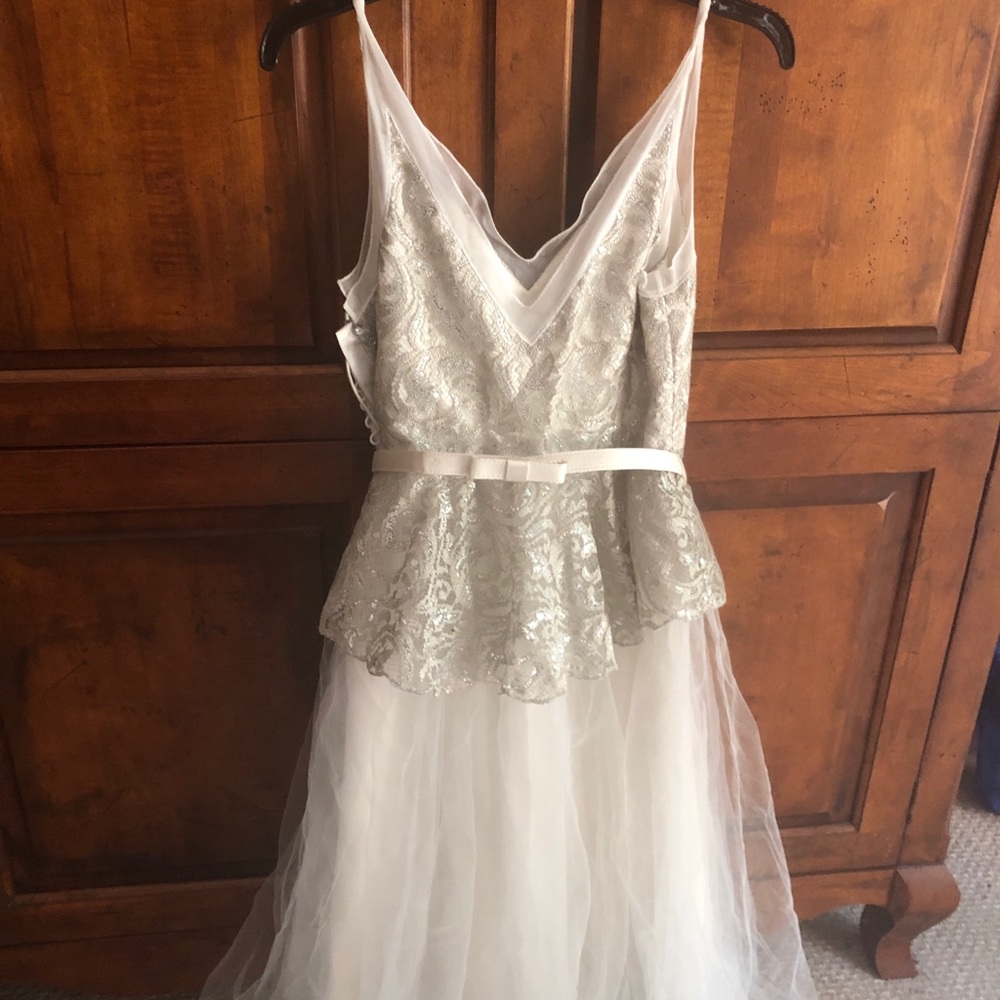 BHLDN Quilaree Tea Length Dress, Size 4